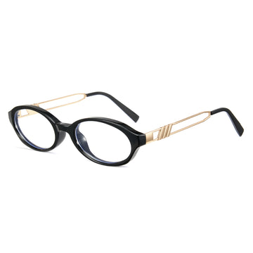 Computer Glasses UV400 Blue Light Blocking Oval Retro Glasses 8242